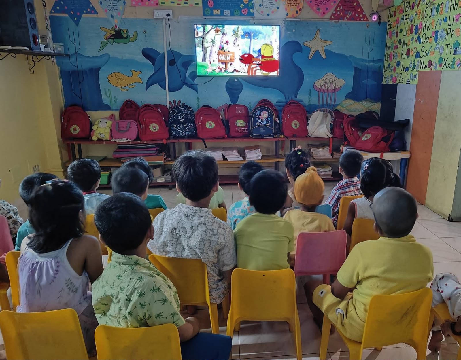 Little learners enjoying a classroom moment